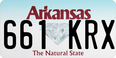 AR license plate 661KRX
