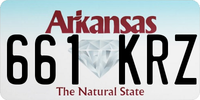 AR license plate 661KRZ
