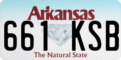 AR license plate 661KSB