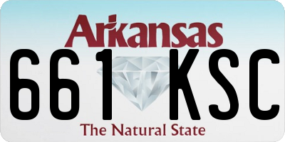 AR license plate 661KSC