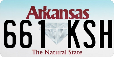 AR license plate 661KSH