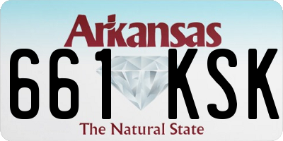 AR license plate 661KSK