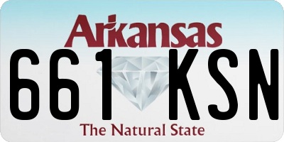 AR license plate 661KSN