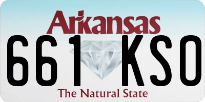 AR license plate 661KSO