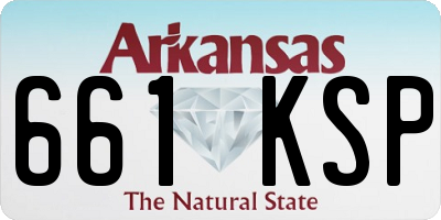 AR license plate 661KSP