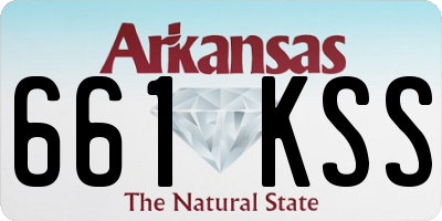 AR license plate 661KSS