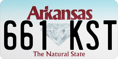 AR license plate 661KST