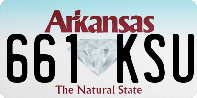 AR license plate 661KSU