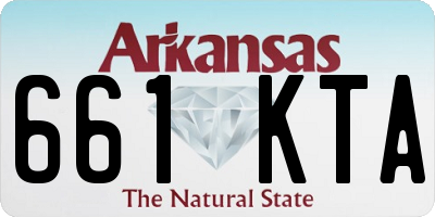 AR license plate 661KTA