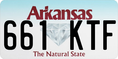 AR license plate 661KTF