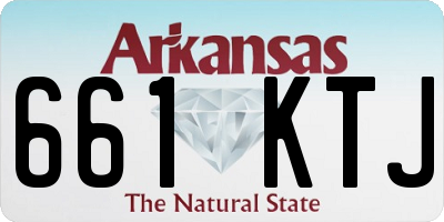 AR license plate 661KTJ