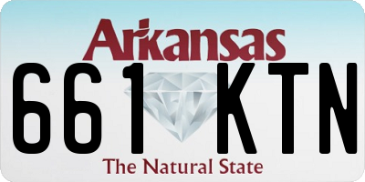 AR license plate 661KTN