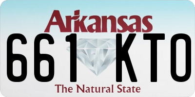 AR license plate 661KTO