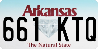 AR license plate 661KTQ