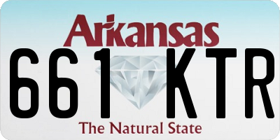 AR license plate 661KTR