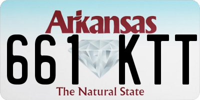 AR license plate 661KTT