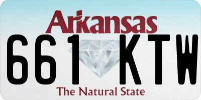 AR license plate 661KTW