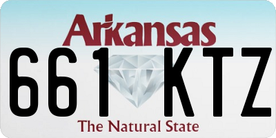 AR license plate 661KTZ