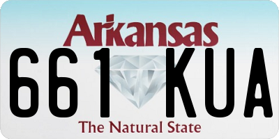 AR license plate 661KUA