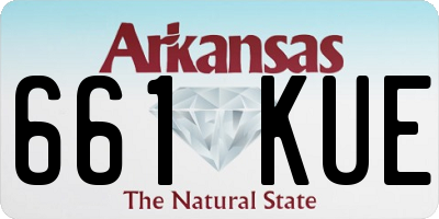 AR license plate 661KUE