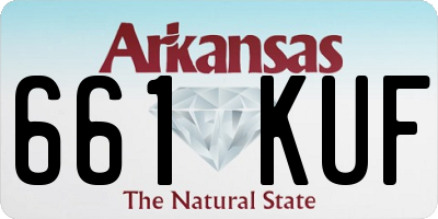 AR license plate 661KUF