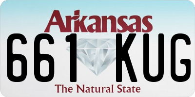 AR license plate 661KUG