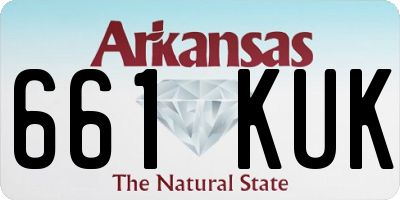 AR license plate 661KUK