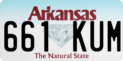 AR license plate 661KUM