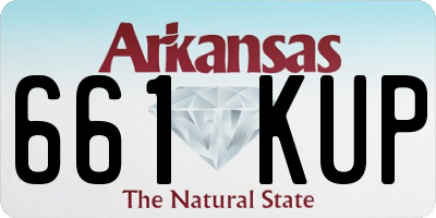 AR license plate 661KUP