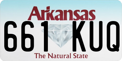 AR license plate 661KUQ