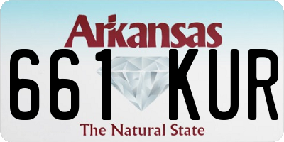 AR license plate 661KUR