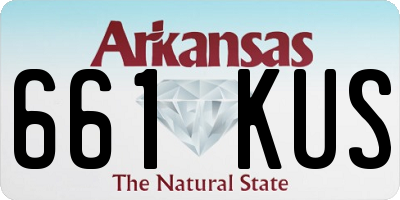 AR license plate 661KUS