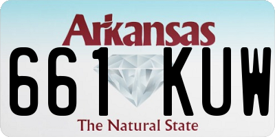 AR license plate 661KUW