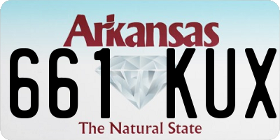 AR license plate 661KUX