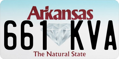 AR license plate 661KVA