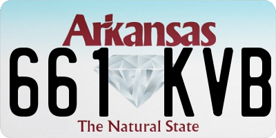 AR license plate 661KVB