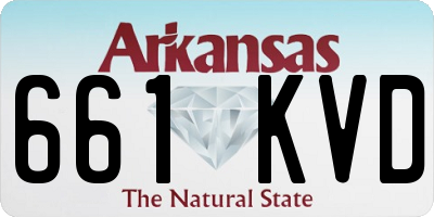 AR license plate 661KVD