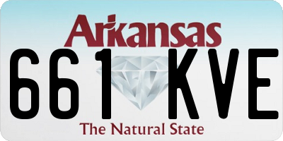 AR license plate 661KVE