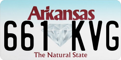 AR license plate 661KVG