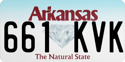 AR license plate 661KVK