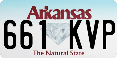 AR license plate 661KVP