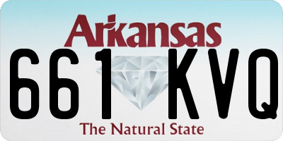 AR license plate 661KVQ
