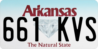 AR license plate 661KVS