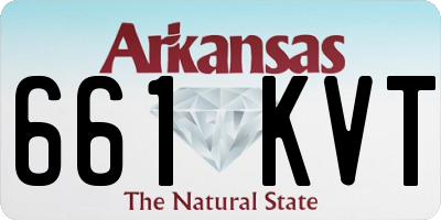 AR license plate 661KVT