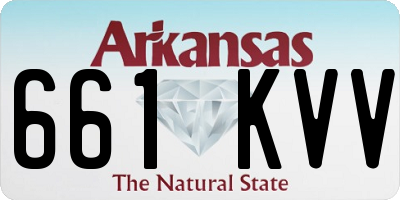 AR license plate 661KVV