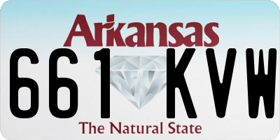 AR license plate 661KVW