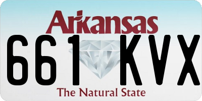 AR license plate 661KVX