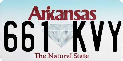 AR license plate 661KVY