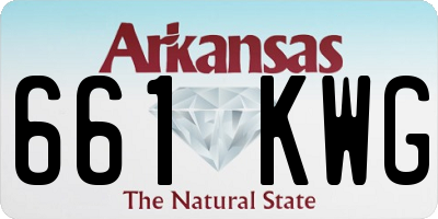 AR license plate 661KWG