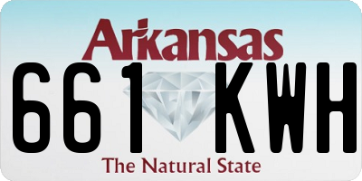 AR license plate 661KWH